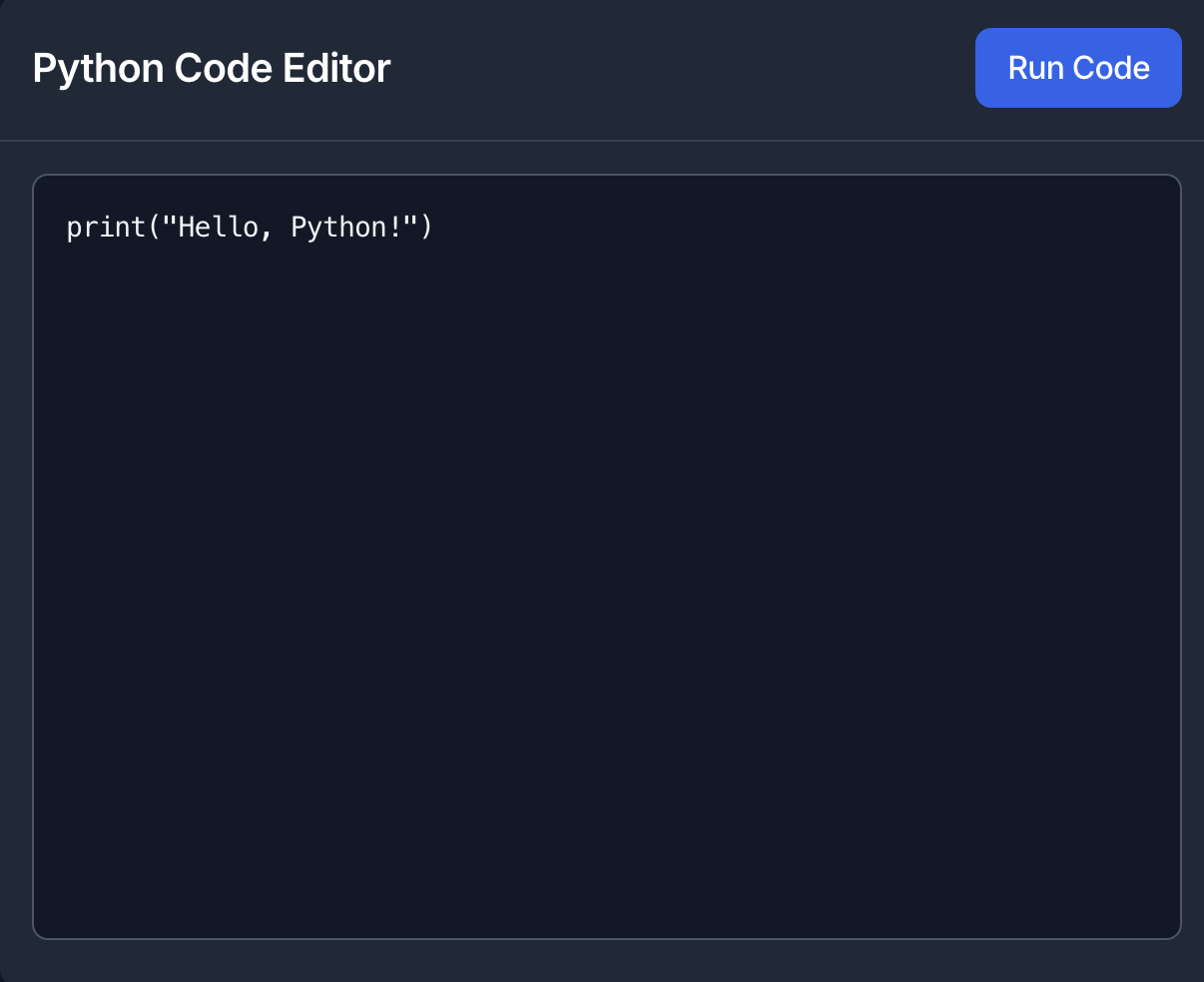 Online Python Compiler